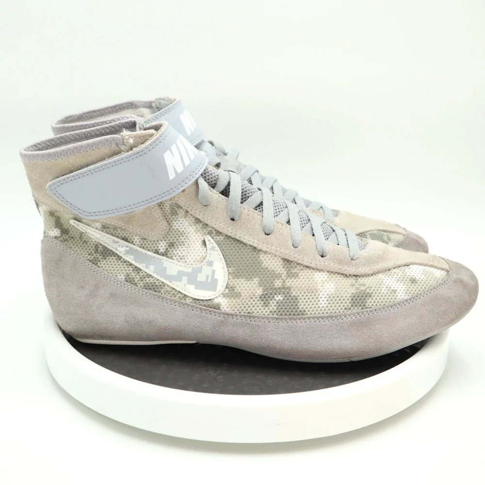 Nike Speedsweep VII Mens Size 11.5 Wrestling Shoes Gray Platinum Camo 366683-003